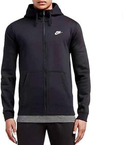 img 4 attached to Nike Sportswear Zip Up Hoodie Paneled Men's Clothing for Active