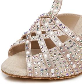 img 2 attached to SWDZM Standard Ballroom Performance Rhinestone Women's Shoes