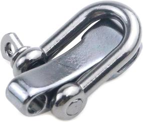 img 2 attached to 🔗 Mironey 10 Set Adjustable Zinc Alloy U Shaped Shackle for Outdoor Rope Survival Bracelets in Gun-Black Finish