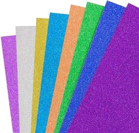 img 4 attached to Premium Glitter Cardstock Paper - 30 Sheets, Sparkling Rainbow Colors, 250 GSM - Perfect for DIY Gifts, Party Decor, Scrapbooking, Wrapping & More!