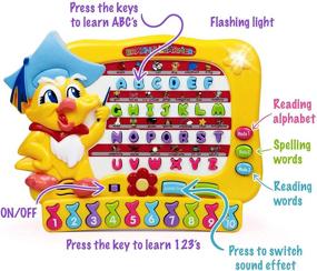 img 2 attached to 🔠 Kiki Magic Academy Learning Machine – Top Toddler Toy for Ages 3+ – Alphabet and Numbers Toddler Tablet with 3 Learning Modes, Catchy Tunes, and More