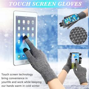 img 2 attached to SATINIOR Winter Touchscreen Thermal Anti Slip