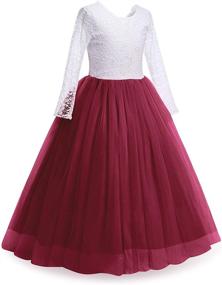 img 2 attached to Classic Elegance: Vintage Princess Pageant Cocktail Bridesmaid Dresses for Girls