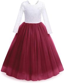 img 1 attached to Classic Elegance: Vintage Princess Pageant Cocktail Bridesmaid Dresses for Girls