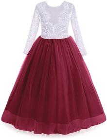 img 3 attached to Classic Elegance: Vintage Princess Pageant Cocktail Bridesmaid Dresses for Girls