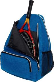 img 3 attached to 🎾 LISH Game Point Tennis Backpack: Organized Racket Holder Equipment Bag with Shoe Compartment