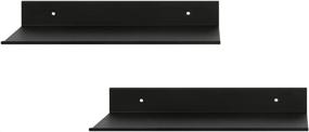 img 4 attached to 📚 Z Metnal Small Decor Shelves: Stylish Wall-Mounted Mini Floating Display Shelf for Smart Speaker Collectables - 2 Pack