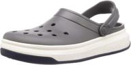 crocs crocband force white unisex shoes for mules & clogs logo