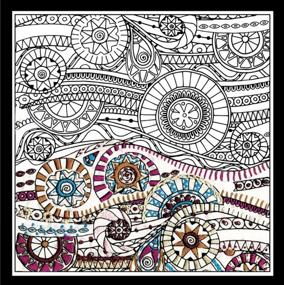 img 1 attached to 🌊 Design Works Crafts Inc. Design Works Zenbroidery Waves 10"x10" Craft Kit - Explore Various Patterns