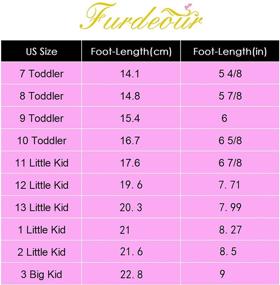 img 3 attached to Furdeour Girls Dress Shoes - Mary Jane Flower Wedding Party Bridesmaids Shoes with Glitter: Princess Ballet Flats for Kid Toddler