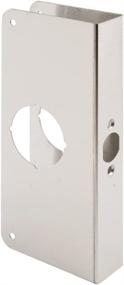 img 2 attached to 🚪 Stainless Steel Door Reinforcer Non-Recessed - Defender Security U 9585, 1-3/8-Inch Thick, 2-3/8-Inch Backset, 2-1/8-Inch Bore