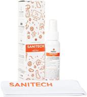 🔬 sanitech (a whoosh! company) epa approved electronic device disinfectant & surface sanitizer, kills 99.99% of harmful bacteria & viruses, 3 oz with cloth logo