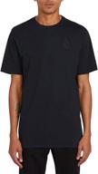 👔 volcom modern shirt black large: classic style with a contemporary twist! logo