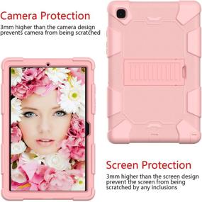 img 1 attached to 📱 Bingcok Galaxy Tab A7 10.4 Case 2020 - Heavy Duty Hybrid Shockproof Cover for Samsung Galaxy Tab A7 10.4 (Rose Gold)