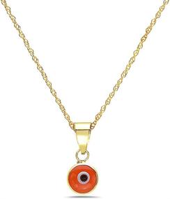 img 4 attached to Pori Jewelers Solid Pendant Necklace: The Must-Have for Girls' Jewelry Collection