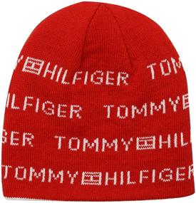 img 2 attached to 🧢 Стильная и универсальная: Девочки Tommy Hilfiger бини - белый флаг, оборотный, универсальный размер