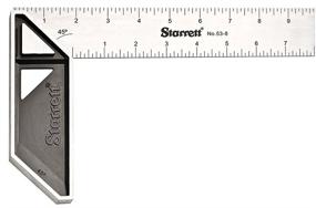img 1 attached to 📏 8-Inch Length Starrett K53-8-N Stainless Steel Carpenter's Try Square