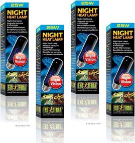 img 1 attached to 🌙 Enhance Your Vivarium with Exo Terra Night-Glo Moonlight Lamp, 25-Watt (4 Pack)