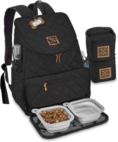 img 4 attached to Unisex Weekender Backpack in Black - Mobile Dog Gear, One Size