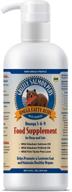 grizzly all-natural wild caught alaskan salmon oil dog food supplement: a balanced blend of omega-3 fatty acids for optimal canine health, with a medical grade pump for mess-free precision dosage logo