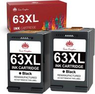 🖨️ toner kingdom remanufactured ink cartridge for hp 63 63xl - perfect replacement for officejet, envy, and deskjet printers (2 black) logo