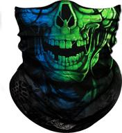 🧟 obacle skull face mask half for dust, wind, sun protection - seamless 3d tube mask bandana for men and women. durable, thin, breathable skeleton mask for motorcycle riding, biker, fishing, cycling, sports, festival. logo