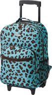 rockland luggage inch rolling backpack backpacks in kids' backpacks logo