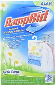 img 2 attached to 🌫️ DampRid FG83K Hanging Moisture Absorber Fresh Scent - Pack of 9 Bags (3 Boxes, Blue)