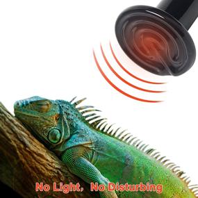img 3 attached to Infrared Ceramic Heating Reptile Aquarium Reptiles & Amphibians
