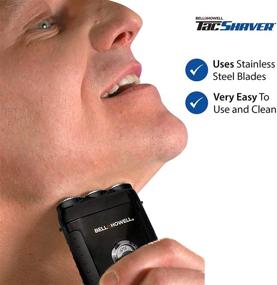 img 1 attached to 🪒 Experience Precision Grooming with the Deluxe Bell+Howell Tacshaver 3D Rechargeable Rotary Shaver - Waterproof, Portable, and Cordless Electric Razor for Men - Pop-up Trimmer for Sideburns, Moustache, and Beard - As Seen On TV!