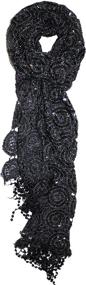 img 4 attached to 💫 Sparkle and Shine with Ted Jack's Bedazzled Sequin Women's Accessories, Scarves & Wraps