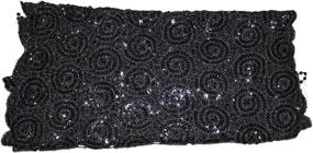 img 2 attached to 💫 Sparkle and Shine with Ted Jack's Bedazzled Sequin Women's Accessories, Scarves & Wraps