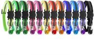 🐱 rypet reflective cat collar with bell, set of 12 - ideal breakaway collar for newborn cats and pets logo