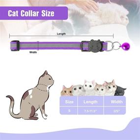 img 3 attached to 🐱 Rypet Reflective Cat Collar with Bell, Set of 12 - Ideal Breakaway Collar for Newborn Cats and Pets