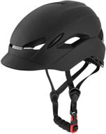 🚴 kingbike city urban bike helmet for men and women, includes portable backpack and safety taillight, fit head size 56-60cm логотип