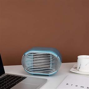 img 3 attached to 🔥 Addzoe Blue Mini Space Heater 800W – Ideal for Indoor Use, Bedroom, Office, and Desk – Portable PTC Ceramic Heater – Perfect Thanksgiving Winter Gift!