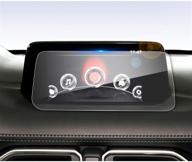 📱 lfotpp mazda cx-5 2017-2019 7 inch mzd connect car navigation screen protector: 9h tempered glass, anti-scratch, high clarity logo