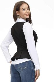 img 2 attached to 👚 Stylish Sleeveless Women's Business Gothic Waistcoat for Coats, Jackets & Vests - Dressy Clothing