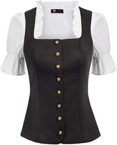 img 3 attached to 👚 Stylish Sleeveless Women's Business Gothic Waistcoat for Coats, Jackets & Vests - Dressy Clothing