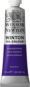 img 4 attached to Краска масляная Winsor & Newton Winton, тюбик 37 мл: Откройте богатство краски диоксазин фиолетового цвета!