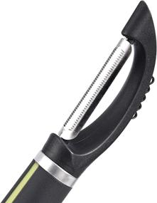 img 2 attached to Soft Grip Handle Peeler Set - 3-Piece, Amazon Basics, Grey and Green