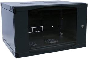 img 3 attached to 6U Настенный сетевой шкаф для сервера для сетевых, данных, домашнего видео, WiFi и интернет-системы (глубина 400 мм) 🖥️