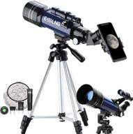 🔭 esslnb 70mm refractor telescope for kids with smartphone adapter + 51.6in tripod - astronomical telescopes for beginners and adults - 3x barlow, moon filter, fully coated lens logo