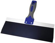 🔧 warner 12 inch progrip blue steel drywall taping knife with soft grip handle - model 10873 logo