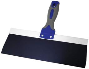 img 1 attached to 🔧 Warner 12 Inch ProGrip Blue Steel Drywall Taping Knife with Soft Grip Handle - Model 10873