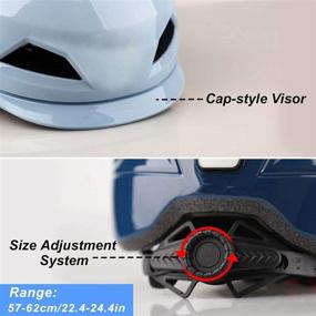 img 1 attached to 🚴 Bike Helmet with USB Rechargeable LED Rear Back Light, Shinmax Lightweight Urban Commuter Scooter Helmet, Adjustable Skateboard Helmet for Men/Women SM-T66