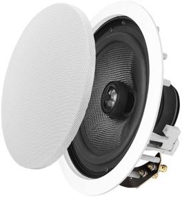 img 2 attached to 🔊 Enhance Your Audio Experience with OSD Audio 8” in-Ceiling Speaker Pair – 150W Stereo Speakers, Pivoting Tweeter, ICE840