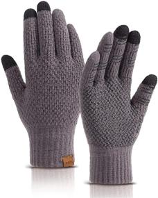 img 4 attached to 🧤 MAJCF Thermal Weather Anti Slip Elastic Men's Accessories: Ensuring Warmth and Traction in Any Climate