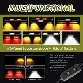 img 1 attached to 🔆 Бар заднего света с технологией Teochew-LED, 37 дюймов: идеально подходит для UTV, внедорожных транспортных средств и внедорожных квадроциклов