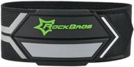 🚴 rockbros reflective bike pants strap for cycling & outdoor sports - adjustable bicycle cuff bands (pack of 2) логотип